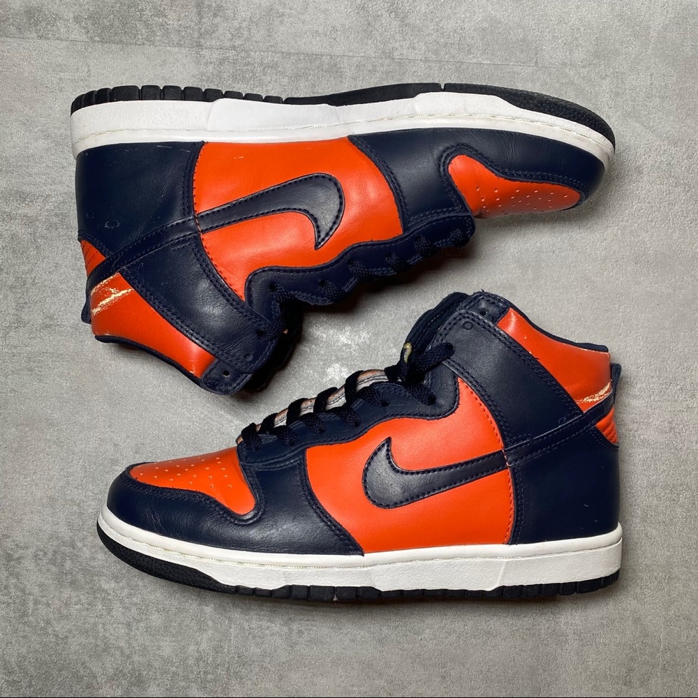 Vintage ‘99 Nike Dunk High College Orange Obsidian